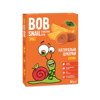 Цукерки натуральні фруктові З хурми сорт Шарон Bob Snail к/у 60г