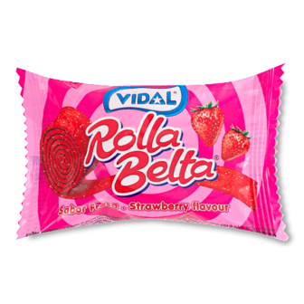 Цукерки Vidal Rolla belta Strawberry желейні 20г