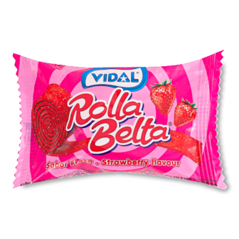 Цукерки Vidal Rolla belta Strawberry желейні 20г