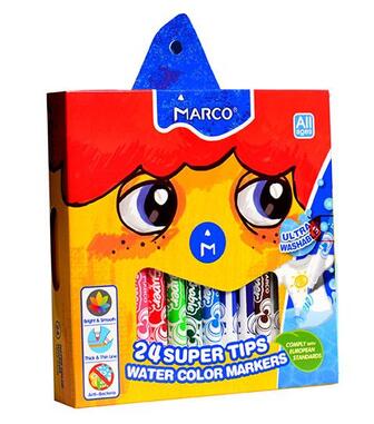 Фломастери 24 кол. Super Washable, ТМ Marco 1630-24CB