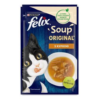 Корм для котів Felix Суп з куркою 48г