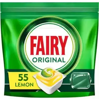 Капсулы для миття посуду у посудомийній машині Fairy Original All in one Lemon 55 шт