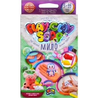 Набір креативної творчості "Пластилінове Мило. Play Clay Soap" укр. (32), PCS-02-01U,02U,03U,04U