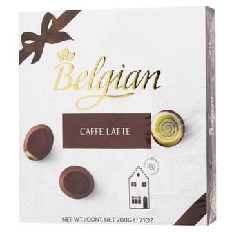 Цукерки шоколадні Caffe Latte Belgian 200 г