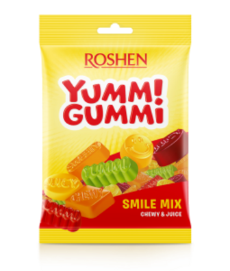 Цукерки РОШЕН Yummi Gummi Smile Mix желейні 70г