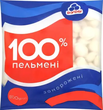 Пельмені RUD 100% заморожені 800г