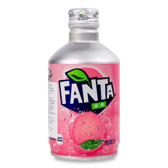 Напій Fanta зі смаком білий персик з/б 0,3л