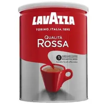 Кава мелена Lavazza Qualita Rossa натуральна смажена залізна банка 250 г