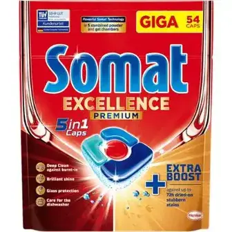 Капсули для посудомийних машин Somat Exellence 5-в-1 54 шт