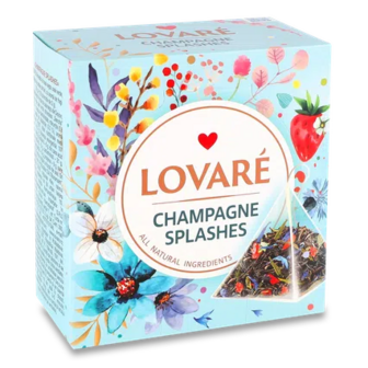 Чай чорний та зелений Lovare Champagne splashes, 15*2г