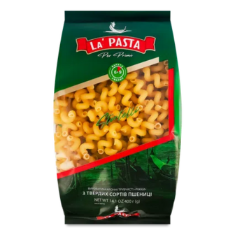 Вироби макаронні La Pasta ріжки, 400г