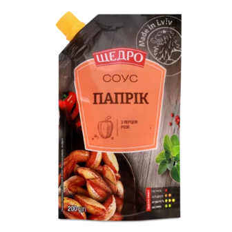 Соус «Щедро» «Папрік» 30% д/п, 200г (200г)