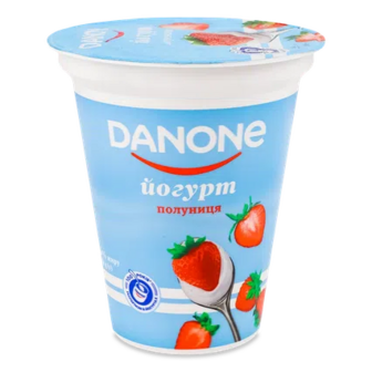 Йогурт Danone Полуниця 3,2% стакан, 260г (260г)