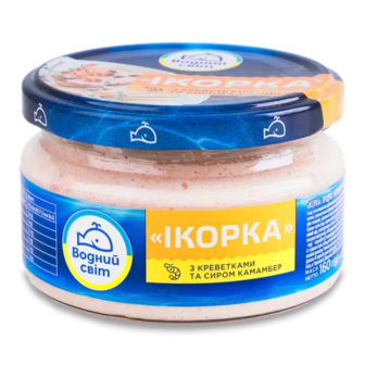 Паста Водний світ з ікри скандинавських риб, з креветками та сиром камамбер, 160г (160г)
