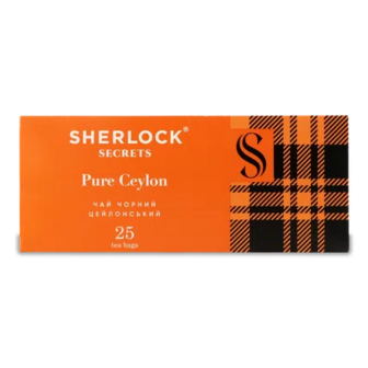 Чай чорний Sherlock Secrets Pure Ceylon, 25*2г