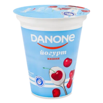 Йогурт Danone Вишня 3,2% стакан, 260г (260г)