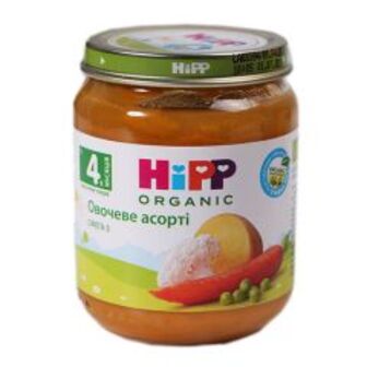 Пюре Hipp овочеве Асорті 125г