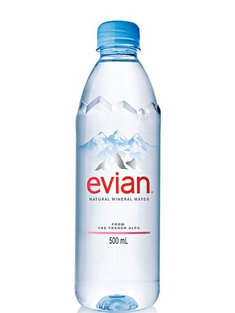 Мінеральна вода Евіан / Evian, негазована, ПЕТ, 0.5л