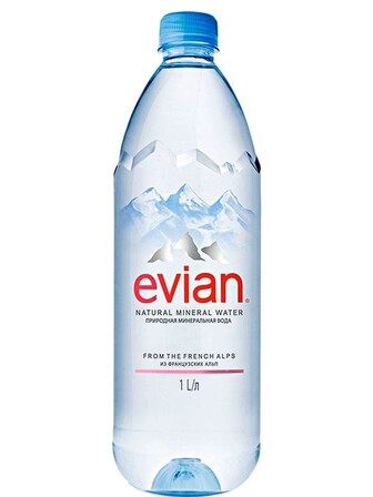 Мінеральна вода Евіан / Evian, негазована, ПЕТ, 1л