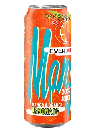 Лимонад Манго & Апельсин / Lemonade Mango & Orange, Ever Aid, з/б, 0.5л