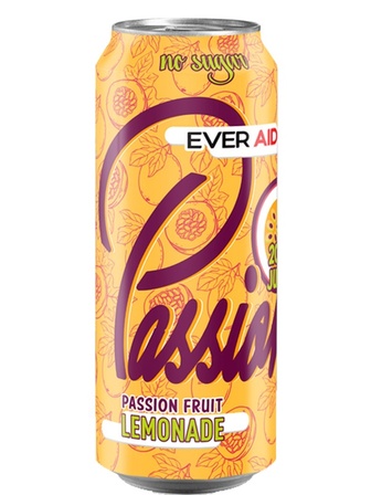 Лимонад Маракуйя / Lemonade Passion Fruit, Ever Aid, з/б, 0.5л