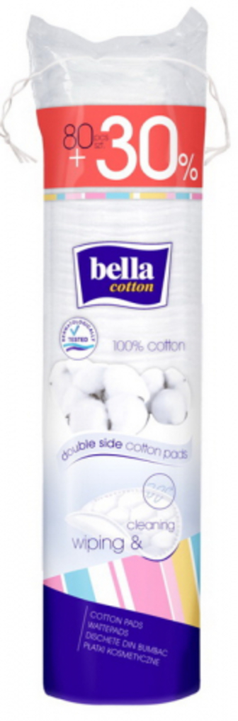 Подушечки з вати BELLA Cotton круглi 104 шт