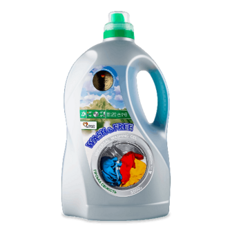 Гель для прання Wash&Free Гірська свіжість універсальний 5000г (5000г)