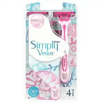 Бритва без змінних картриджів Gillette Venus Simply 3 4 шт