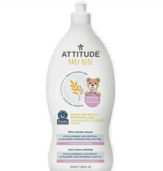 Засіб д/миття посуду Attitude Sensitive Skin дит. 0,7л