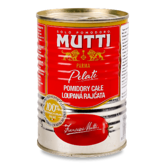 Томати Mutti очищені цілі в томатному соку 400г