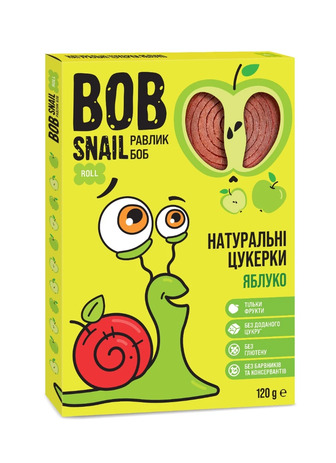 Натуральні яблучні цукерки Bob Snail, 120 г