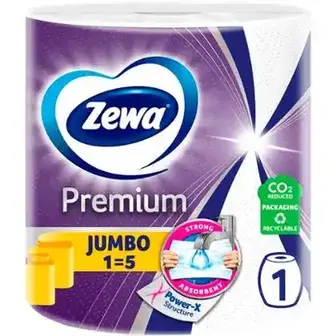 Рушник паперовий Zewa Premium Jumbo 3-х шаровий 1 шт