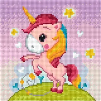 Набір алмазної мозаїки Playful Unicorn Wizardi WD2531