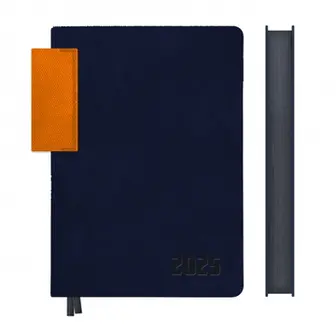 Щоденник датований А5 2025 Leo Planner Infinity темно-синій 252535