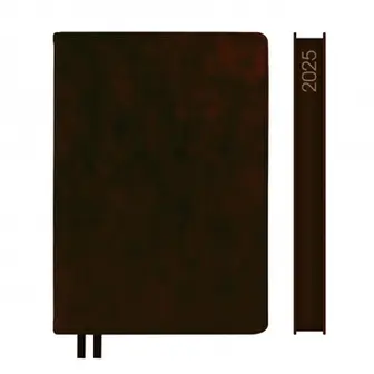 Щоденник датований А5 2025 Leo Planner Case темно-коричневий 252517