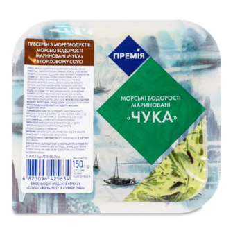 Водорості «Премія»® Чука морські мариновані в горіховому соусі, 150г