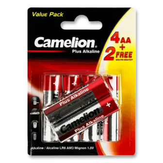 Батарейки Camelion Plus Alkaline АА LR6, 6шт