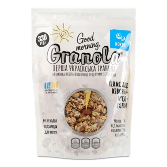 Сніданок готовий Good morning Granola з кокосом, 330г