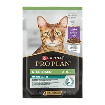 Вологий корм для котів Pro Plan Sterilized Adult pouch 85 г - качка