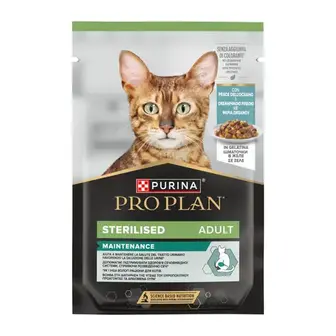 Вологий корм для котів Pro Plan Sterilized Adult pouch 85 г - океанічнна риба