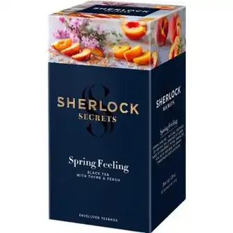 Чай Sherlock Secrets Spring Feeling чорний 22 саше x 1.5 г