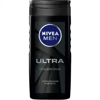 Гель для душу NIVEA Men Ultra Carbon на основі кам'яної солі соняшникової олії 250 мл