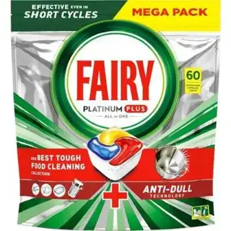 Капсулы для миття посуду у посудомийній машині Fairy Platinum Plus All in one Лимон 60 шт