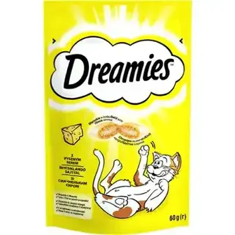 Корм Dreamies сухий з сиром для дорослих котів та кошенят старше 8 тижнів 60 г