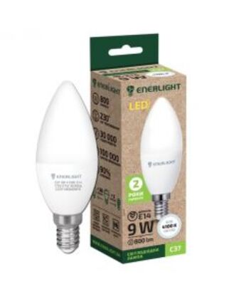 Лампа LED ENERLIGHT С37 9Вт E14