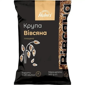 Крупа HOLM"S LIGHT FOOD Вівсяна плющена полімерний пакет 500г