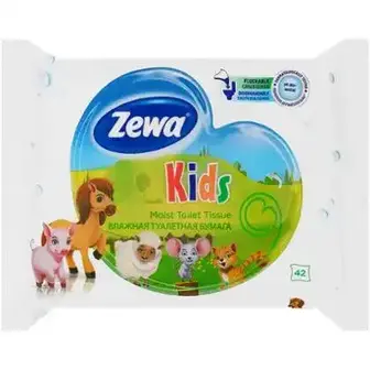 Вологий туалетний папір Zewa Kids Moist 42 шт.