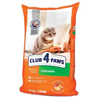 Сухий корм для котів Club 4 Paws Premium Adult 14 кг - курка