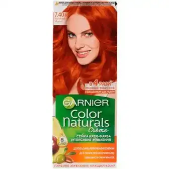 Крем-фарба для волосся Garnier Color Naturals 7.4 вогненний мідний