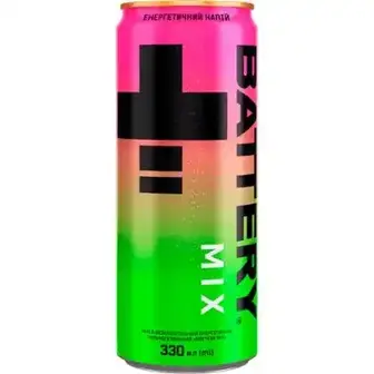 Напій енергетичний Battery Mix безалкогольний 330 мл